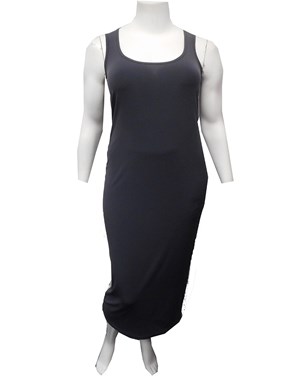Roxanne Sleeveless Soft Knit Maxi Dress - Charcoal